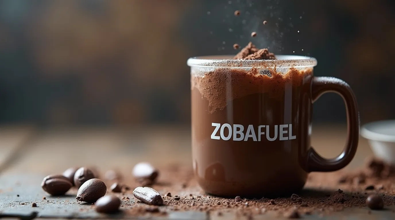 chocolate whey protein smoothie - zoba fuel