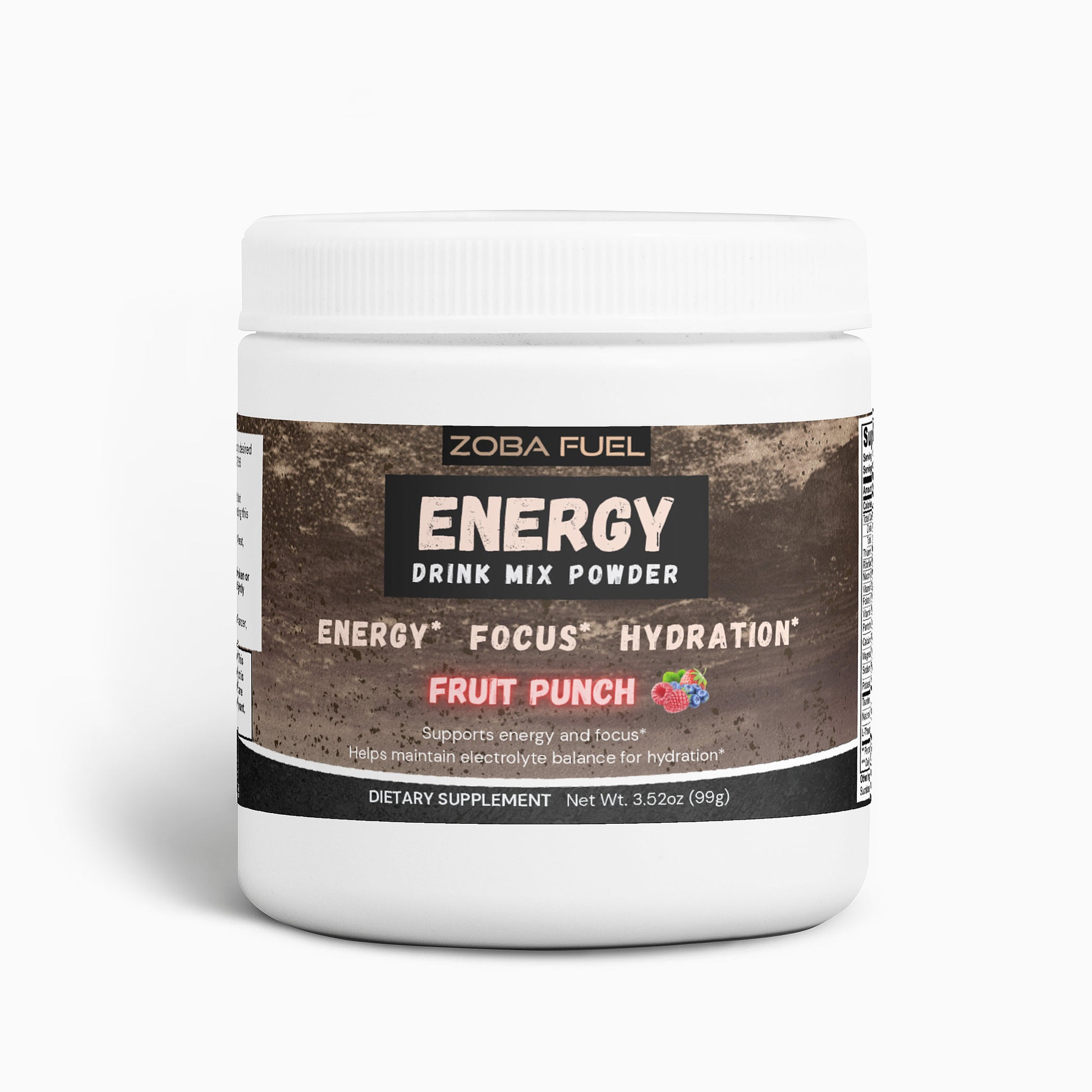 Fruit Punch Energy Drink Mix Powder