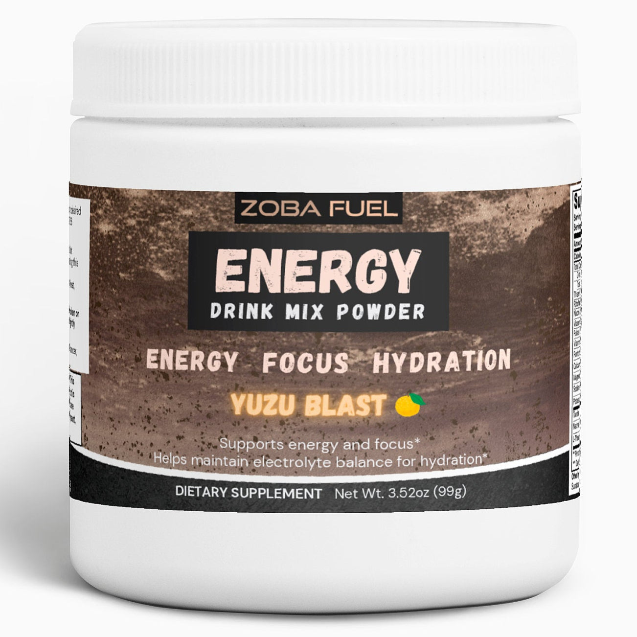 Zoba Fuel-Yuzu Energy Drink Mix Powder