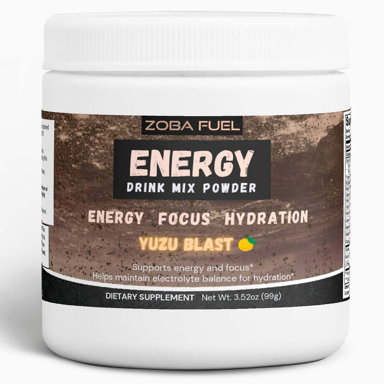 Zoba Fuel-Yuzu Energy Drink Mix Powder
