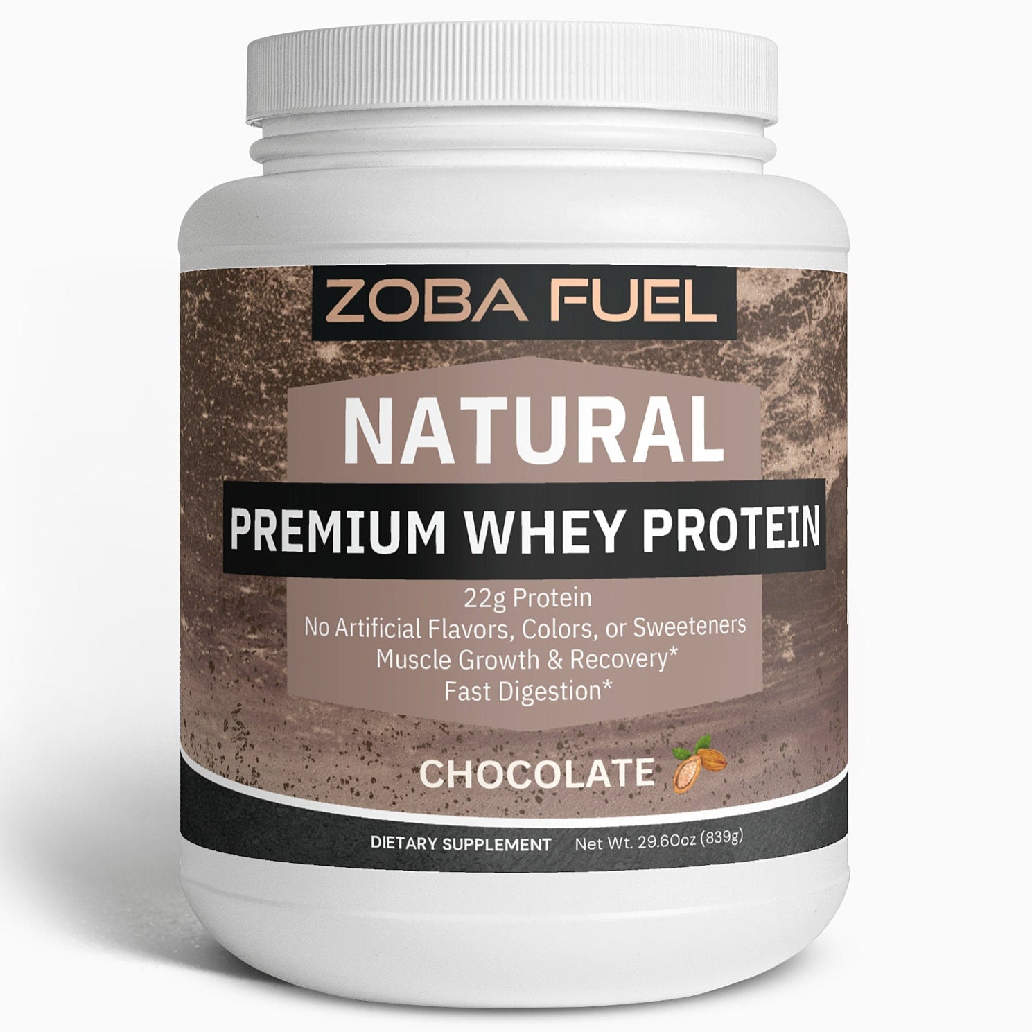 Zoba Fuel - Chocolate Natural Whey Protein Isolate