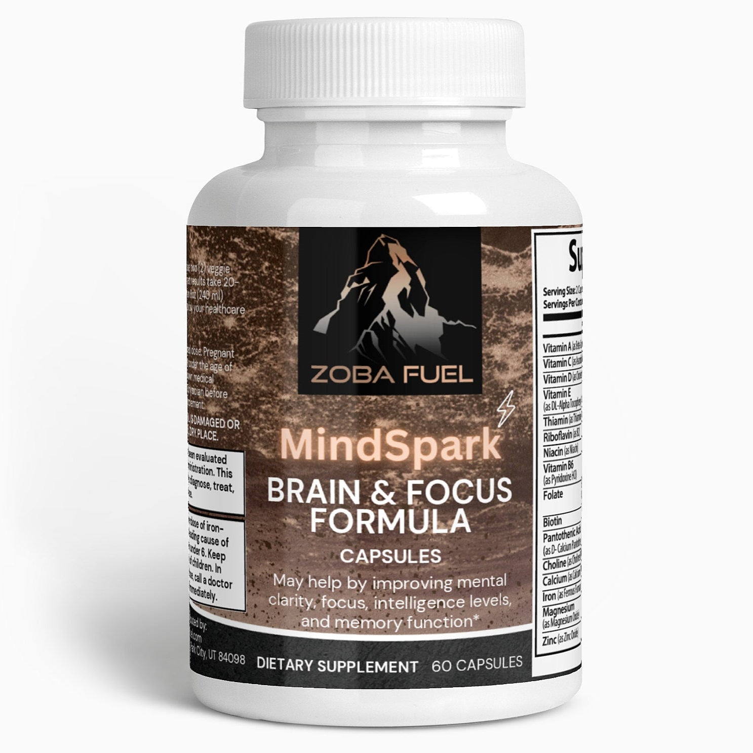 Zoba Fuel MindSpark Nootropic Brain and Focus Formula
