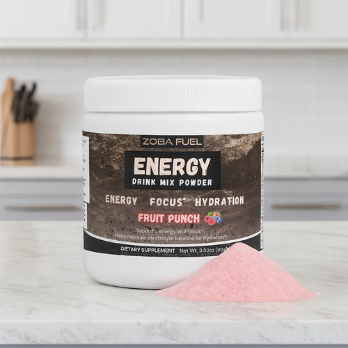 fruit punch energy drink mix powder by Zoba Fuel