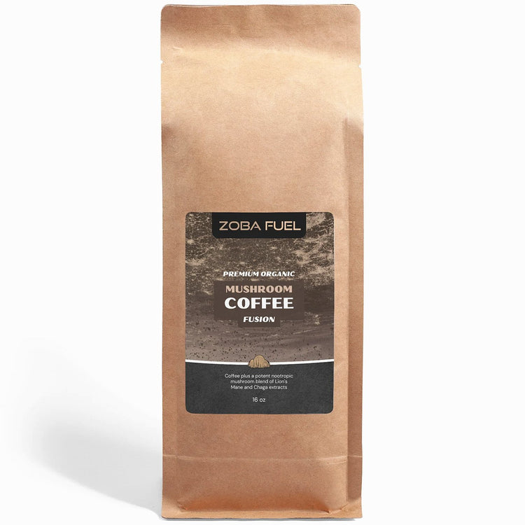 zoba fuel - mushroom coffee fusion - lions mane and chaga